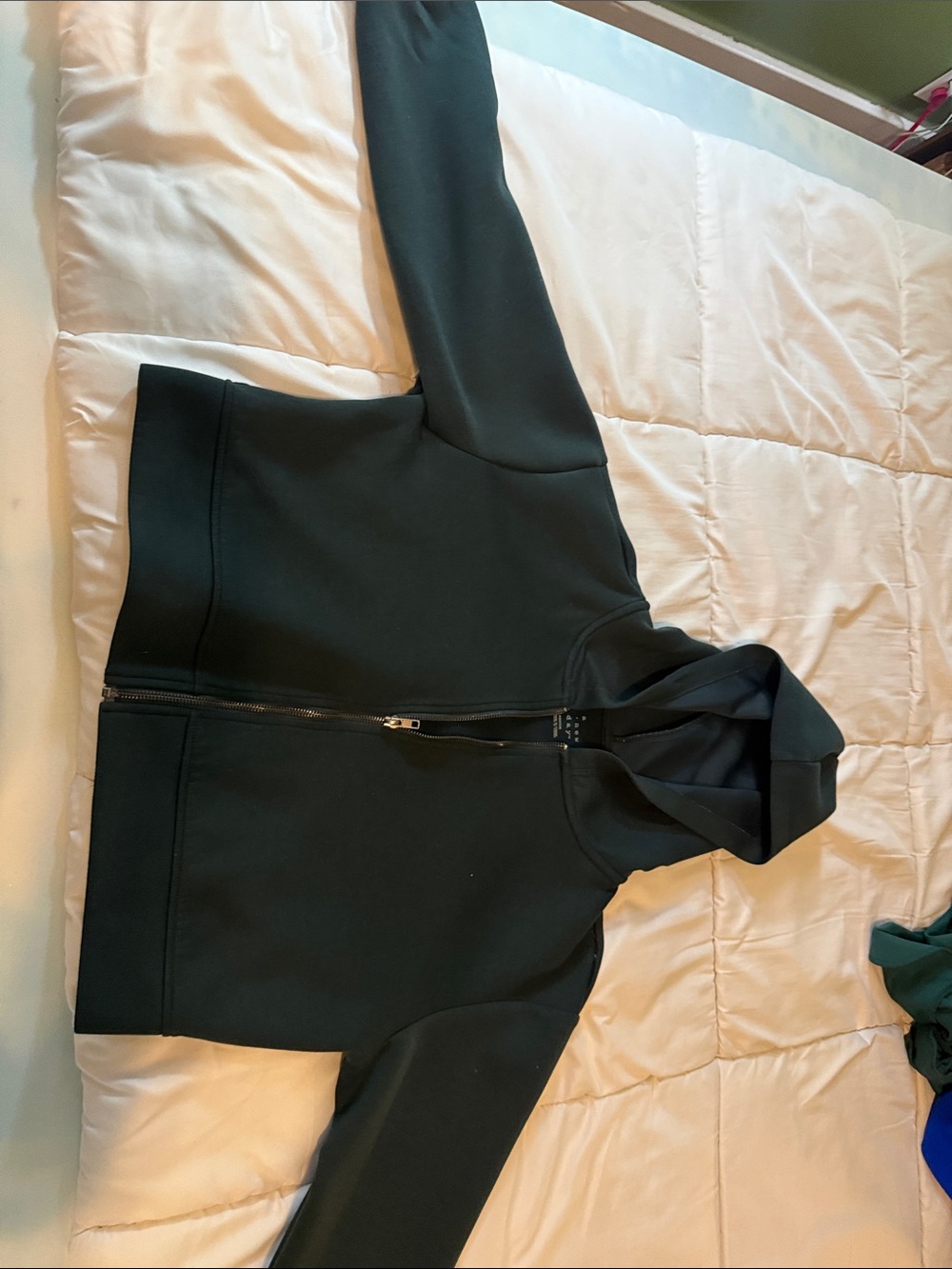 a new day Black Zip-Up Bomber Hoodie Jacket